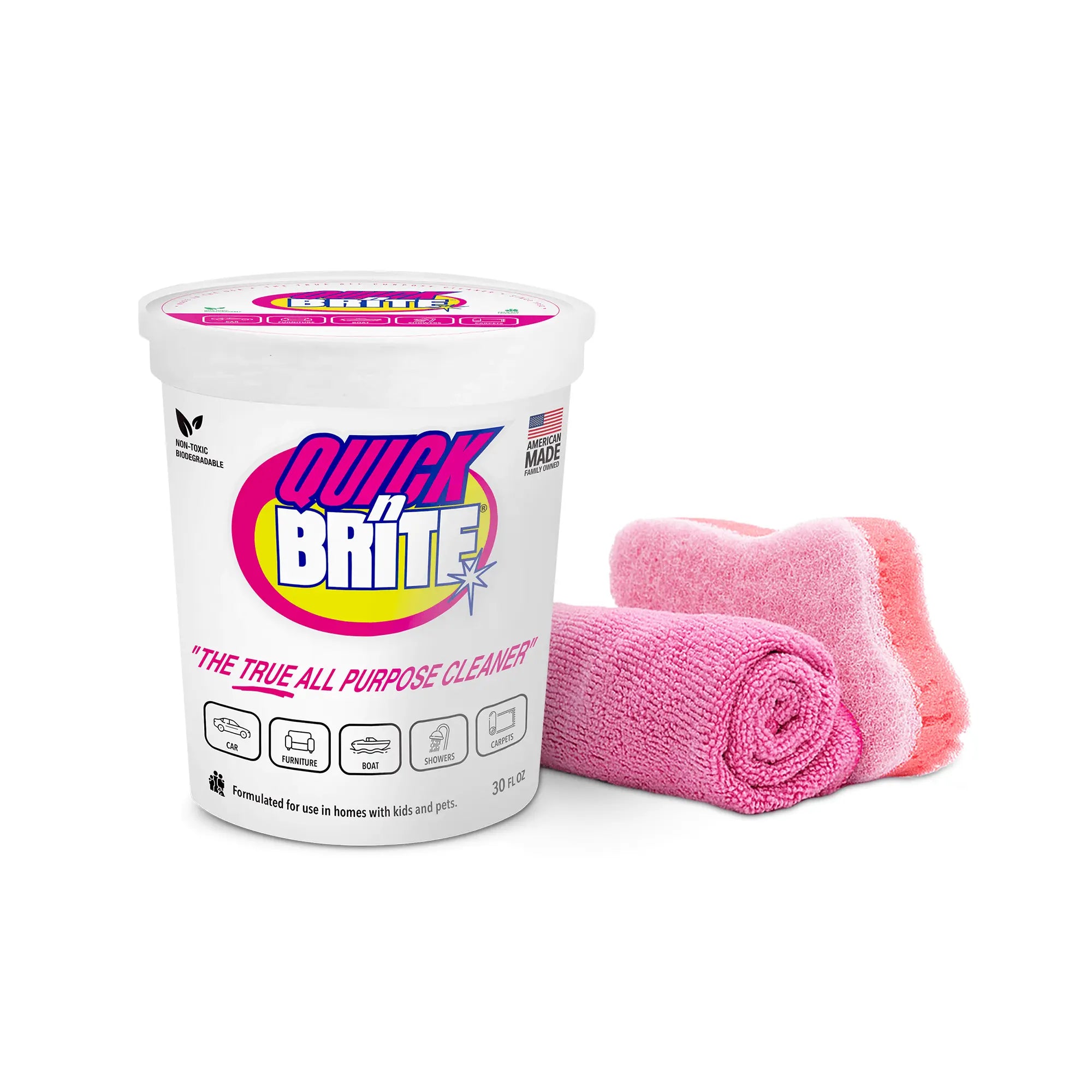 Quick 'n Brite All Purpose Cleaning Paste, 30oz Kit